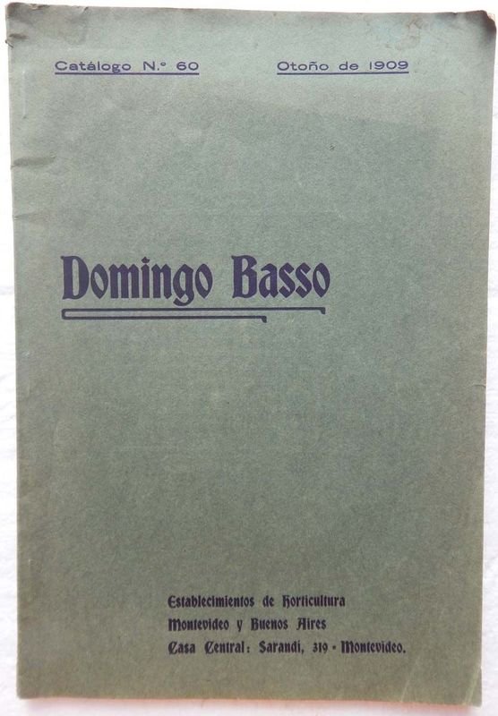 Lote siguiente: Catálogo de Árboles Frutales y Forestales del Domingo Basso