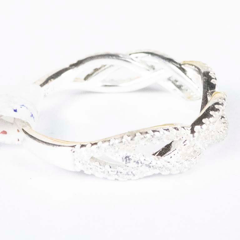 Anillo de plata con cristales - Accesorio de moda - imagen 2