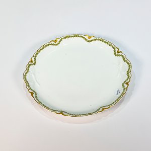 Plato de Porcelana Francesa Haviland Limoges con Guarda Dorada y Espigas - imagen 3