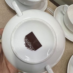 Tetera Inglesa Grenville Ware y 4 Tazas con Platos de Loza Blanca - imagen 7