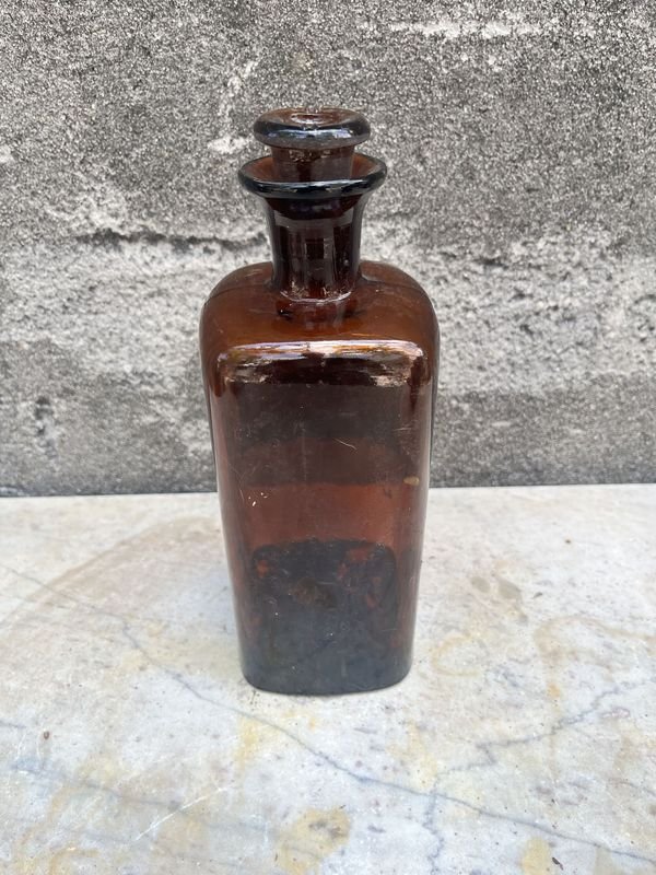 Frasco de farmacia 'bmocopaiba' - Botella de vidrio con etiqueta y tapa - imagen 3