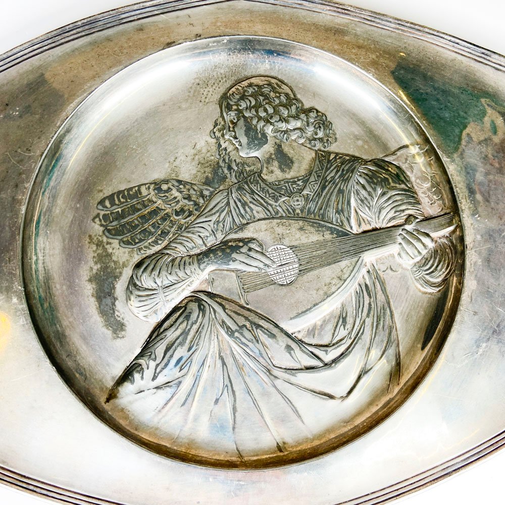 Bandeja de metal plateado WMF con diseño Art Deco - imagen 2