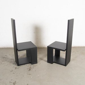 Par de Sitiales Negros Modernos - imagen 2