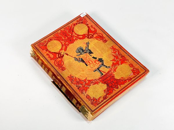 Lote siguiente: Libro ilustrado 'La ilustración' de 1891 con tapa roja y dorada