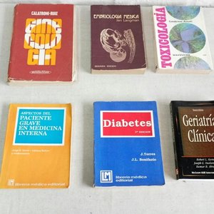 Lote de 6 Libros Médicos: Geriatría, Toxicología, Ginecología, Diabetes, Embriología y Paciente Grave - imagen 2