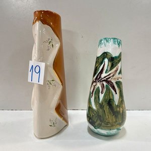 Jarra y Florero de Cerámica con Diseño Floral - imagen 2
