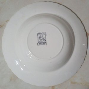Plato Hondo Antiguo Loza Inglesa W.H. Grindley Creampetal Década 1930 - imagen 2