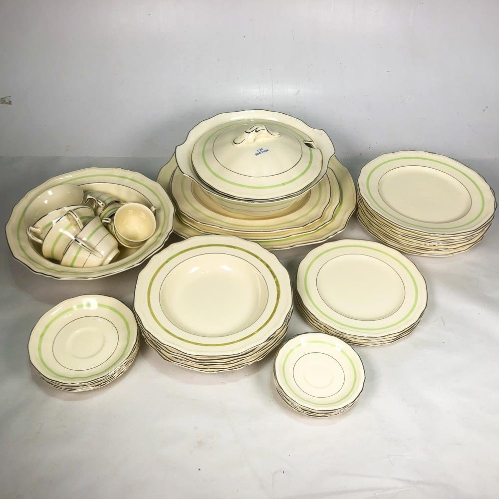 Conjunto de Porcelana Inglesa Beige Alfred Meakin Royal Marigold