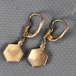 Par de Caravanas y Dije "Virgen de Lourdes" Enchapado FIX con Circonitas - imagen 9