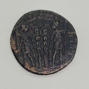 Moneda Romana Antigua: Constantino el Grande, Gloria Exercitus - imagen 4