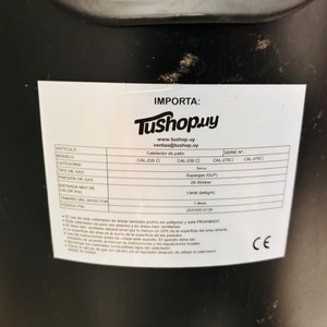 Estufa Exterior a Gas Negra con Tubo de Vidrio, 175cm - imagen 3