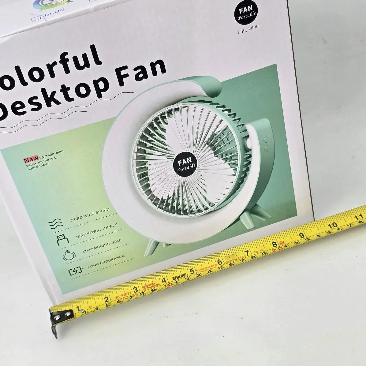 Ventilador portátil con iluminación y funciones adicionales - imagen 3