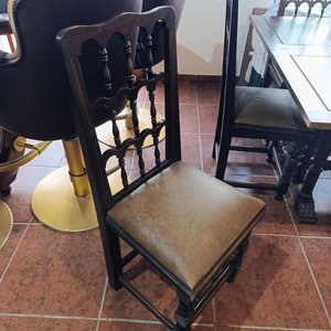 Juego de 6 Sillas de Comedor en Madera Maciza de Cedro Rosa Torneado - imagen 5