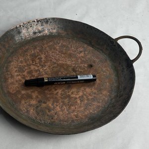 Paellera Antigua de Cobre con Baño Desgastado - imagen 9
