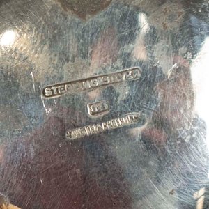 Par de Saleros de Plata Sterling 925 Argentina con Depósitos de Vidrio Verde - imagen 2