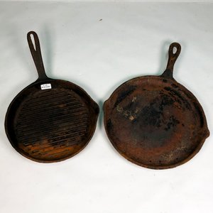 Dos Planchas de Hierro Fundido con Asas - imagen 2