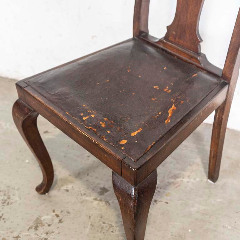 Silla de madera con asiento tapizado para retapizar - imagen 2