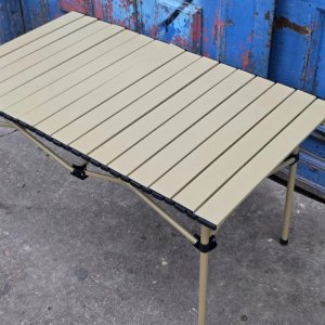 Mesa Plegable Portátil Color Beige - imagen 2