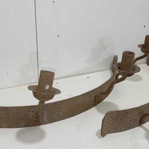 Juego de Accesorios para Estufa a Leña y Candelabros de Hierro - imagen 6