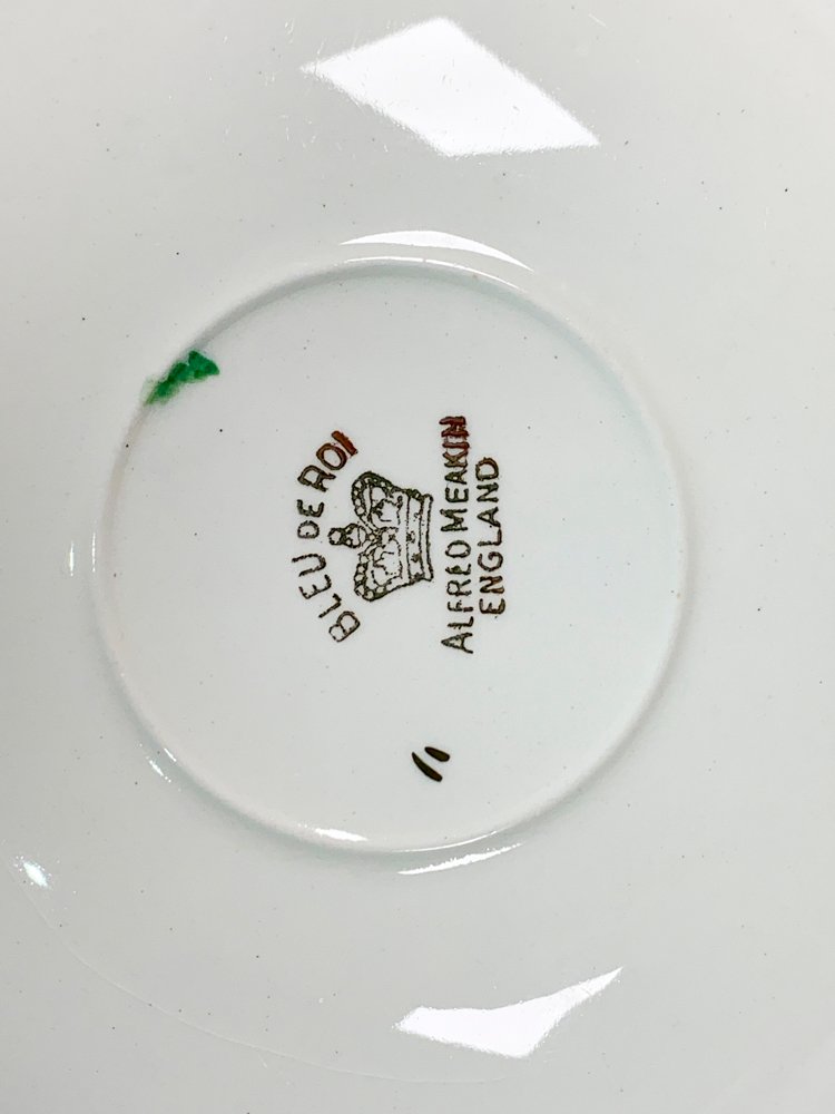 Juego de té en loza inglesa con flor - imagen 5