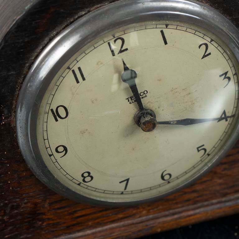 Reloj inglés en caja de madera con faltantes - imagen 2