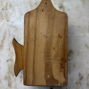 Porta Objetos Decorativo de Madera con Forma de Pez - imagen 2