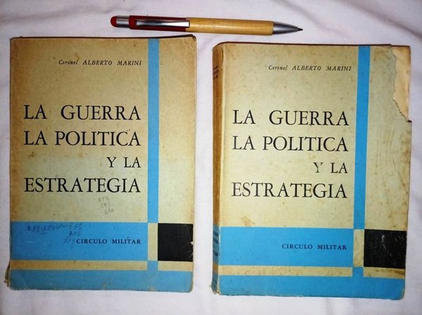 Lote de 2 Libros: La Guerra, La Política y La Estrategia, Tomos I y II, Colección Círculo Militar