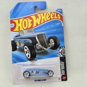 Hot Wheels Ford '33 Lo Boy Rod Squad Azul - imagen 1