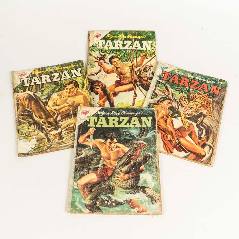 4 revistas comic`s Tarzan numeros 36, 48, 57 y 101