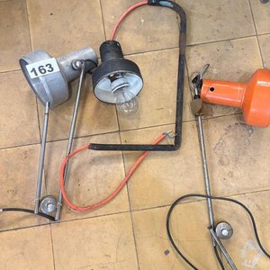 Lote de 3 Lámparas de Taller Articuladas Industriales - imagen 1