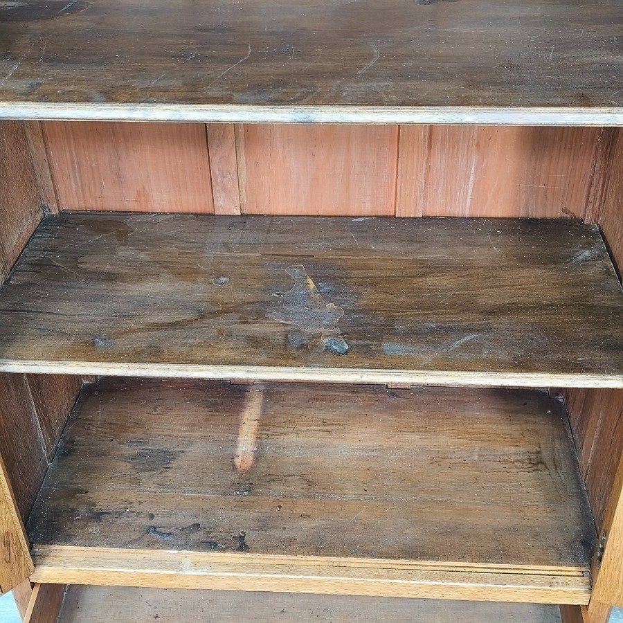 Biblioteca de roble con 2 puertas y un cajón inferior - imagen 6