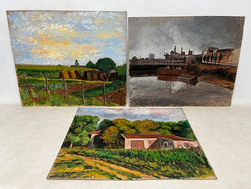 Lote anterior: Pinturas de paisajes de Saul Merla