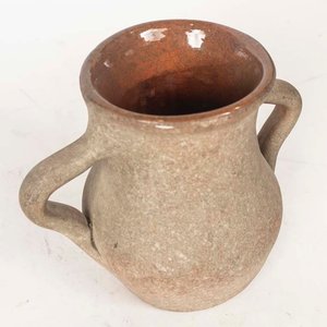 Ánfora de Barro Firmada por Veiga - 18 cm - imagen 2