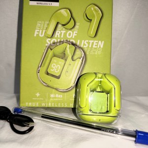 Lote siguiente: Auriculares Bluetooth Recargables Ultra Pod con Pantalla Digital, Color Verde