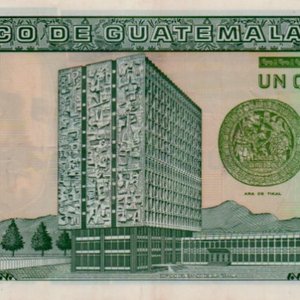 Billete de Guatemala de 1 Quetzal, Serie B82589715B - imagen 3