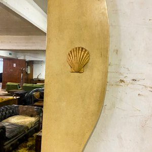 Espejo con Marco Dorado y Detalle de Conchas Marinas - imagen 2