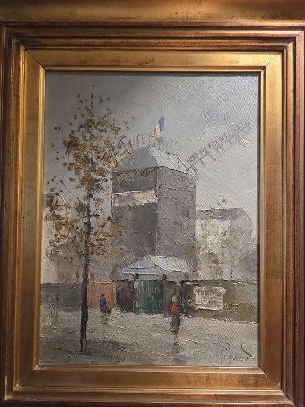 Pintura al óleo europea firmada Rigoud o similar - imagen 2
