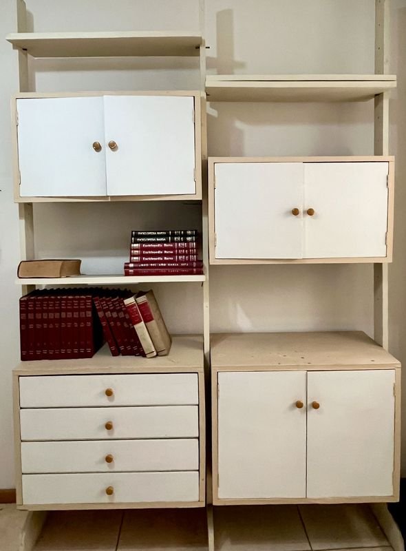Mueble Modular Estantería con Cajones y Puertas