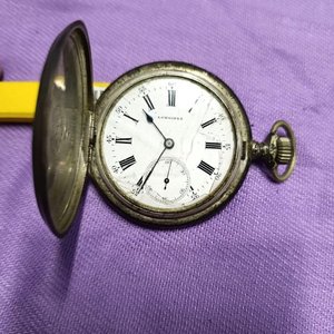 Reloj de Bolsillo Antiguo Longines Plata 900 Suizo - imagen 4