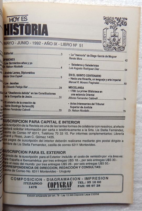 Revista Hoy Es Historia: Una publicación histórica de Uruguay - imagen 2