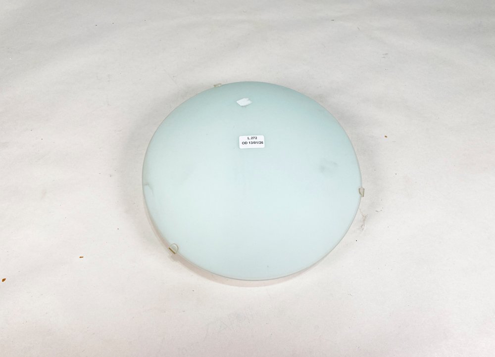Lote siguiente: Plafón en vidrio esmerilado de una luz