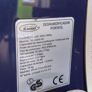 Deshumidificador Portátil Kassel KS-DHUM900 con Depósito de Agua - imagen 3