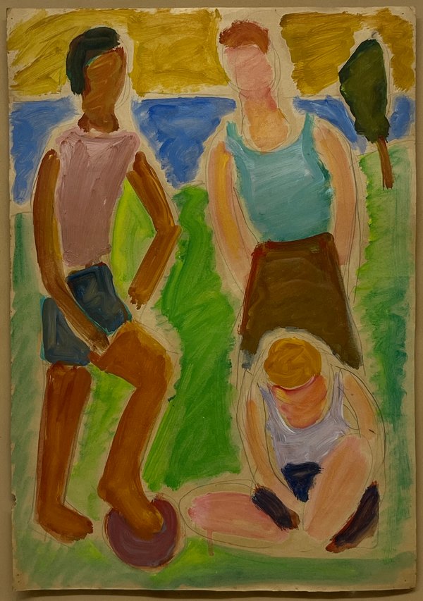 Lote anterior: Pintura de Miguel Angel Pareja: Jugando al fútbol