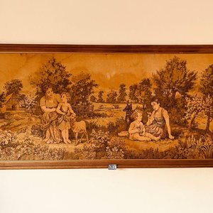 Cuadro de Campo con Marco de Madera y Tela - imagen 1