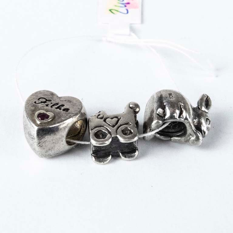 Collares de plata con diseños en relieve - imagen 2