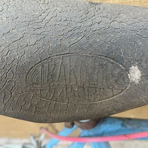 Bicicleta de Carreras Clásica Celeste con Asiento de Cuero - imagen 4