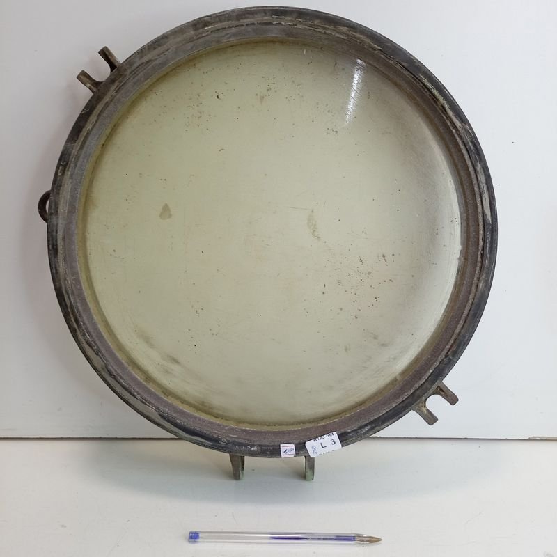 Ojo de Buey de Bronce del Buque ROU 24 "Comandante Pedro Campbell" - 34x34cm