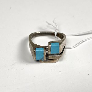 Anillo de Plata con Turquesas - Medida 16 mm - imagen 3