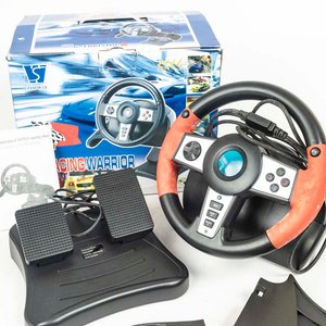Volante de PC con Pedales y Base, Modelo "Racing Warrior" - imagen 2