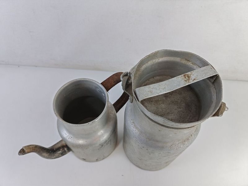 Jarra y Tarro Lechero Antiguo - imagen 3